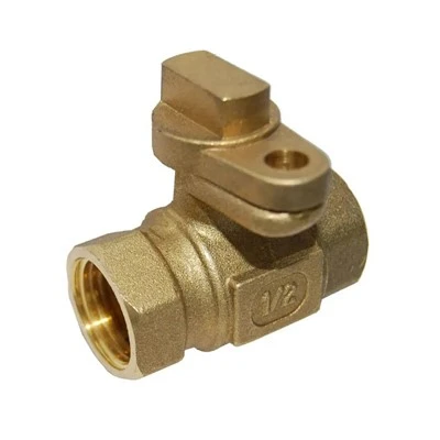 Robinet à tournant sphérique verrouillable en laiton de 1/2 po